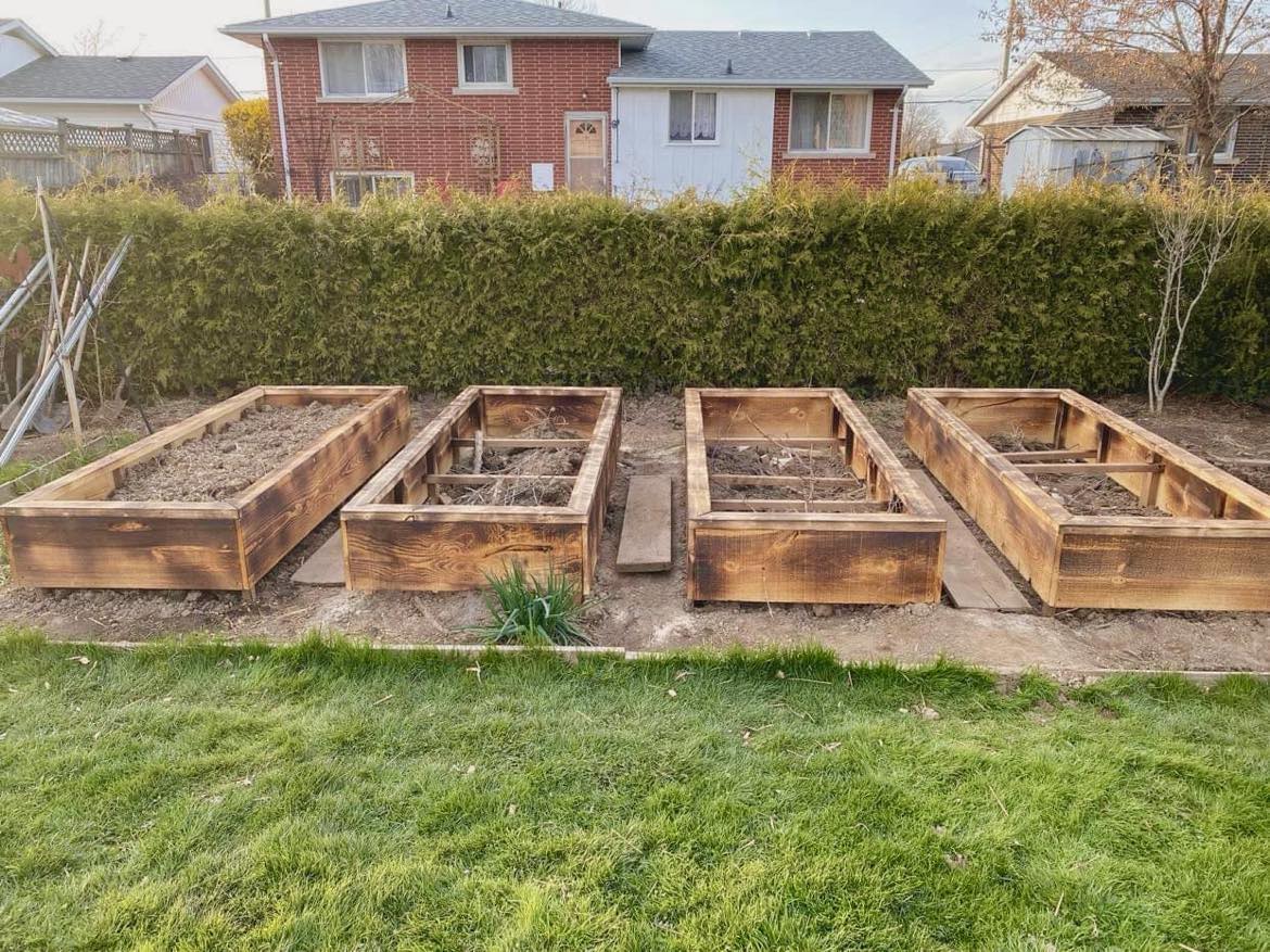 Pressure Treated Flower Beds